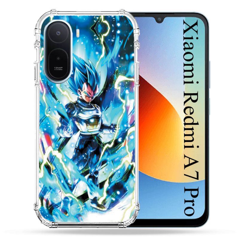 Coque Renforcée Pour Xiaomi Redmi A7 Pro Manga Dragon Ball Vegeta Bleu