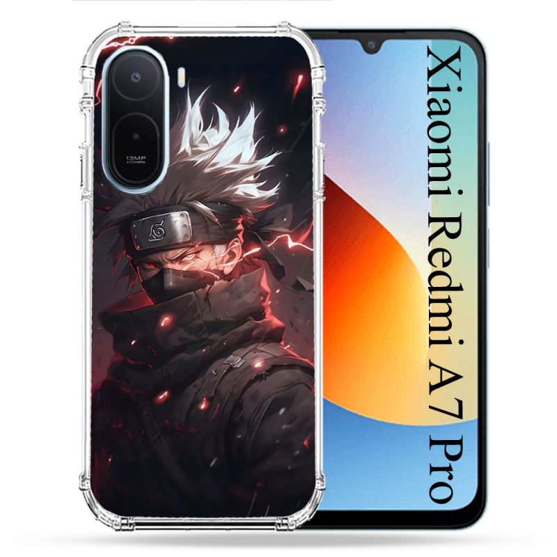 Coque Renforcée Pour Xiaomi Redmi A7 Pro Manga Naruto Kakashi Dark