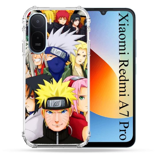 Coque Renforcée Pour Xiaomi Redmi A7 Pro Manga Naruto Team