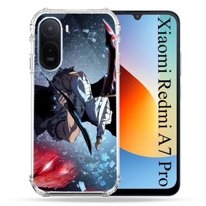 Coque Renforcée Pour Xiaomi Redmi A7 Pro Manga Solo Leveling Sung Epee