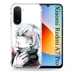 Coque Renforcée Pour Xiaomi Redmi A7 Pro Manga Tokyo Ghoul Kaneki Blanc