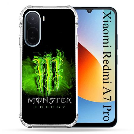 Coque Renforcée Pour Xiaomi Redmi A7 Pro Monster Energy Vert