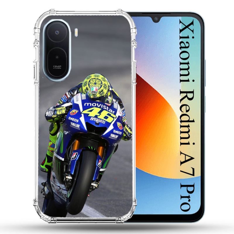 Coque Renforcée Pour Xiaomi Redmi A7 Pro Moto Course GP Wheeling 46