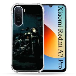 Coque Renforcée Pour Xiaomi Redmi A7 Pro Moto Harley Vintage