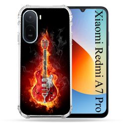 Coque Renforcée Pour Xiaomi Redmi A7 Pro Musique Guitare Electrique