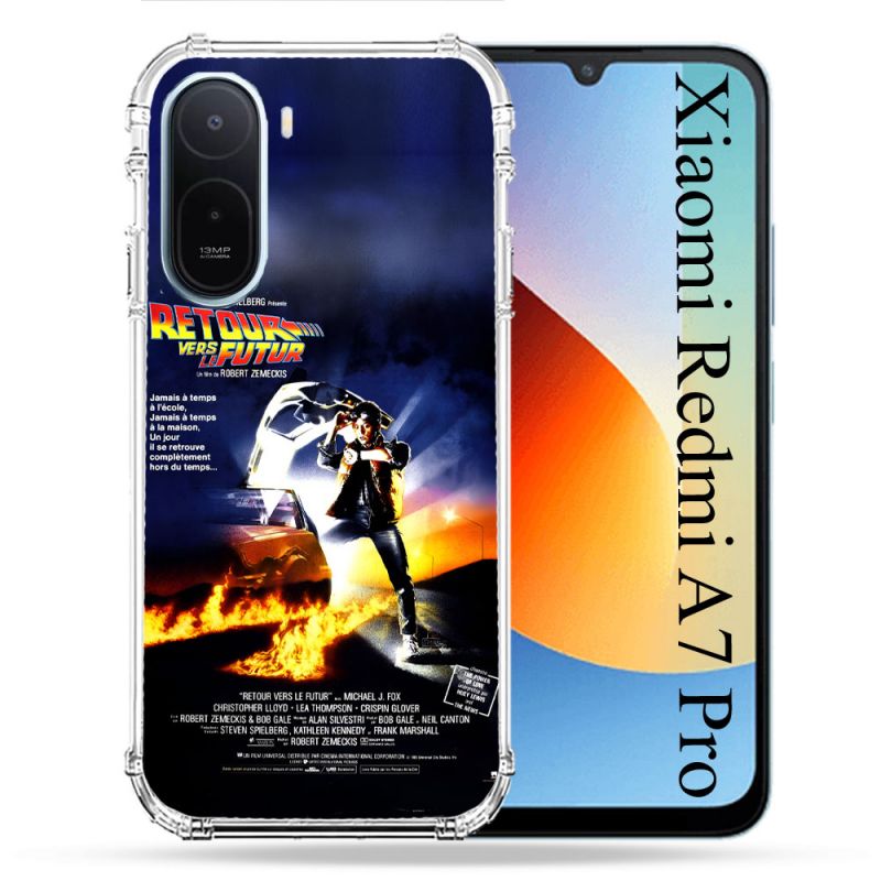 Coque Renforcée Pour Xiaomi Redmi A7 Pro Retour Vers Le Futur Affiche