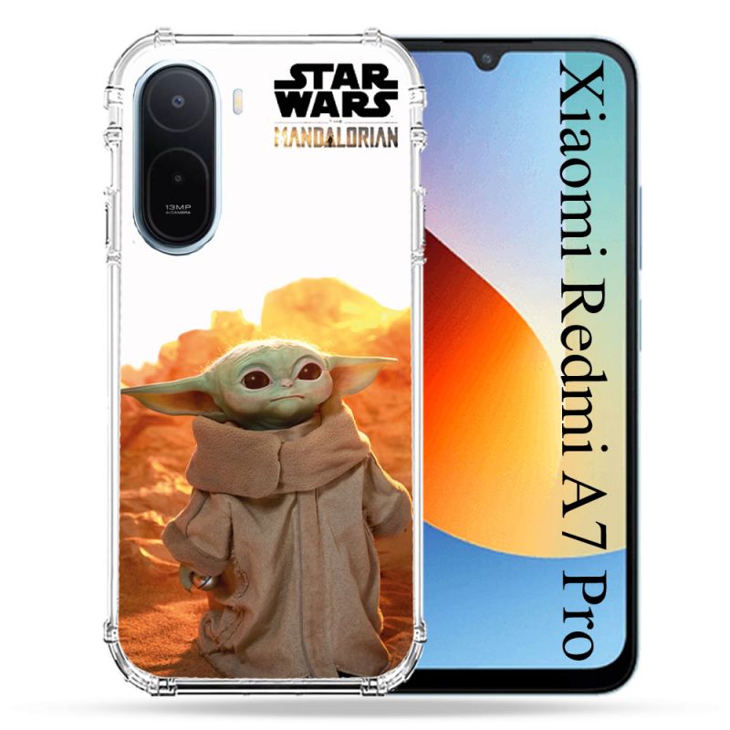 Coque Renforcée Pour Xiaomi Redmi A7 Pro Star Wars - Yoda bebe soleil