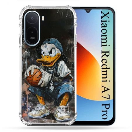 Coque Renforcée Pour Xiaomi Redmi A7 Pro Street Art Donald Duck