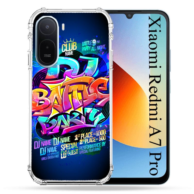 Coque Renforcée Pour Xiaomi Redmi A7 Pro Street Art Rap