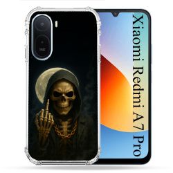Coque Renforcée Pour Xiaomi Redmi A7 Pro Tete de Mort Doigt 2026