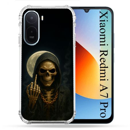 Coque Renforcée Pour Xiaomi Redmi A7 Pro Tete de Mort Doigt 2026