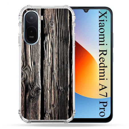 Coque Renforcée Pour Xiaomi Redmi A7 Pro Texture Bois