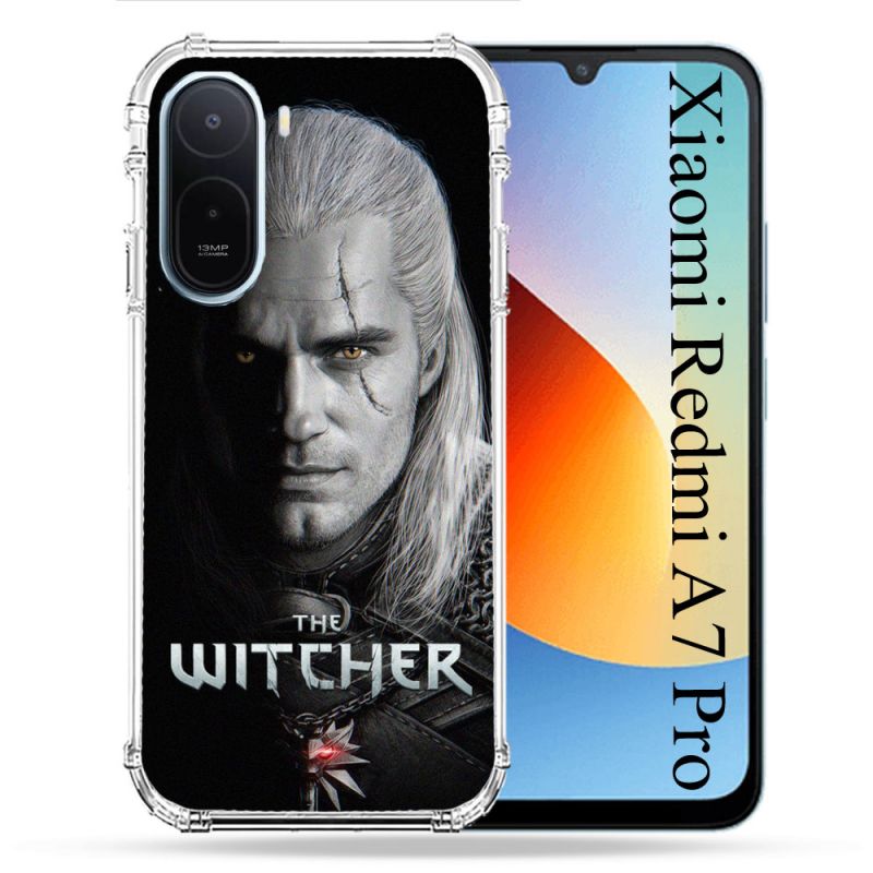 Coque Renforcée Pour Xiaomi Redmi A7 Pro The Witcher Noir