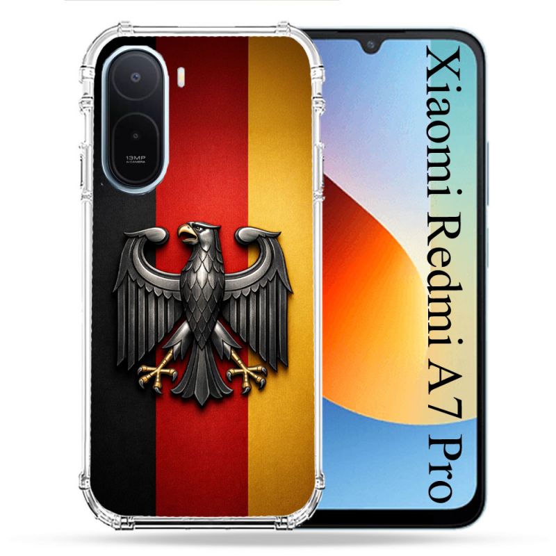 Coque Renforcée Pour Xiaomi Redmi A7 Pro Voyage Drapeau Allemagne