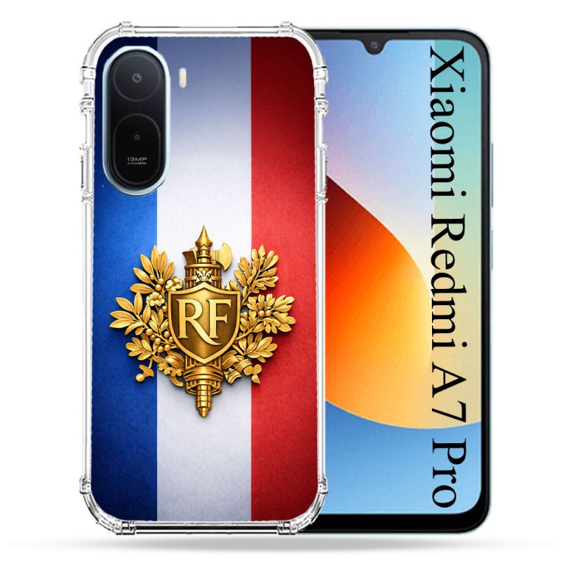 Coque Renforcée Pour Xiaomi Redmi A7 Pro Voyage Drapeau France