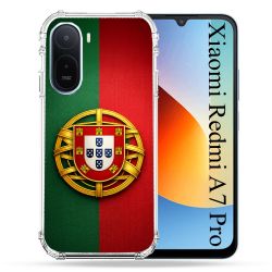 Coque Renforcée Pour Xiaomi Redmi A7 Pro Voyage Drapeau Portugal