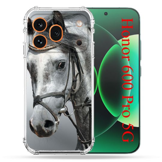 Coque Renforcée Pour Honor 600 Pro 5G Animal Cheval Blanc
