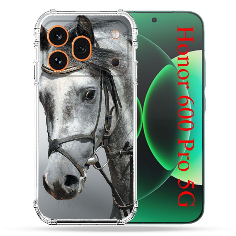 Coque Renforcée Pour Honor 600 Pro 5G Animal Cheval Blanc