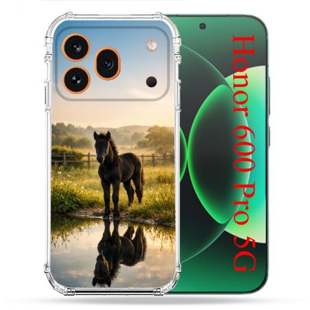 Coque Renforcée Pour Honor 600 Pro 5G Animal Cheval Reflet