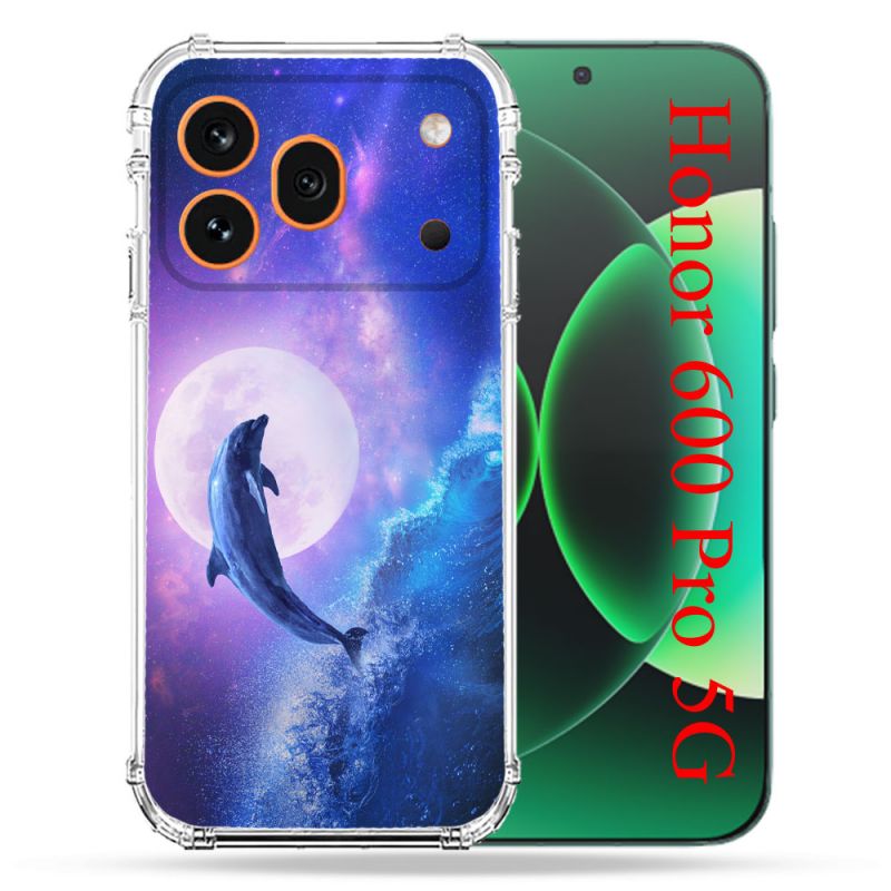 Coque Renforcée Pour Honor 600 Pro 5G Animal Dauphin Vague