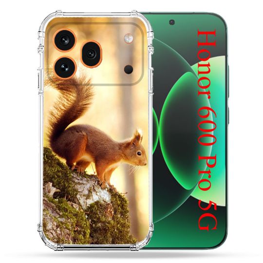 Coque Renforcée Pour Honor 600 Pro 5G Animal Ecureuil Bois