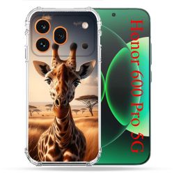 Coque Renforcée Pour Honor 600 Pro 5G Animal Girafe Savane