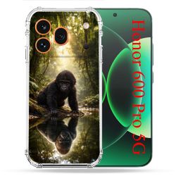 Coque Renforcée Pour Honor 600 Pro 5G Animal Gorille Reflet