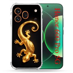 Coque Renforcée Pour Honor 600 Pro 5G Animal Lezard Noir 2026
