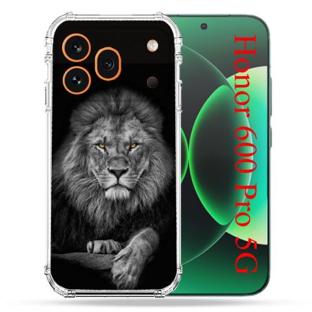 Coque Renforcée Pour Honor 600 Pro 5G Animal Lion Majestueux