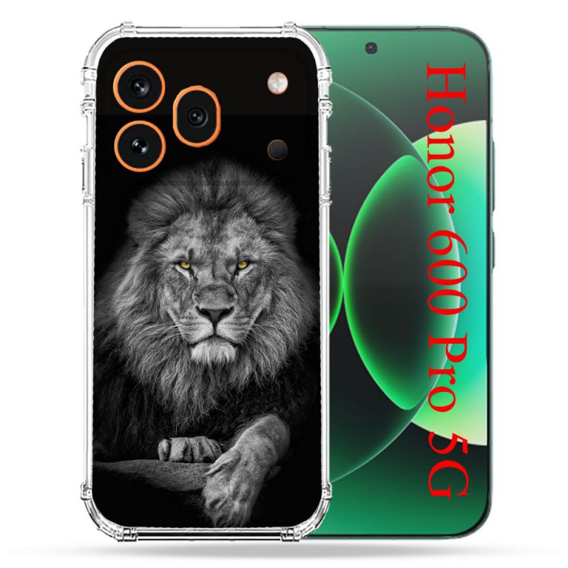 Coque Renforcée Pour Honor 600 Pro 5G Animal Lion Majestueux
