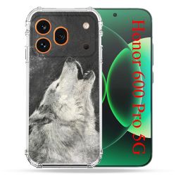 Coque Renforcée Pour Honor 600 Pro 5G Animal Loup Hurlement