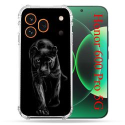 Coque Renforcée Pour Honor 600 Pro 5G Animal Panthère Noire