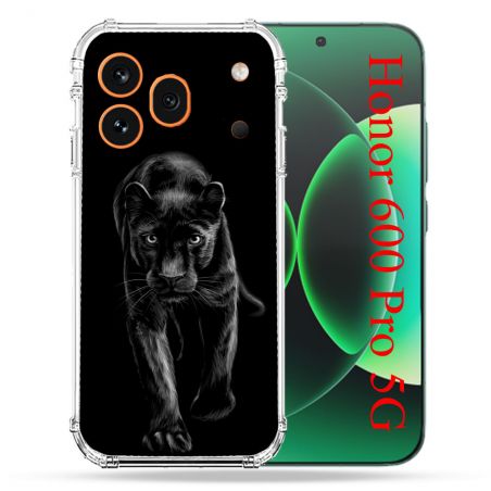 Coque Renforcée Pour Honor 600 Pro 5G Animal Panthère Noire