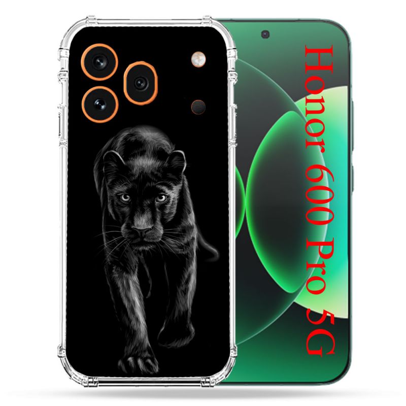 Coque Renforcée Pour Honor 600 Pro 5G Animal Panthère Noire