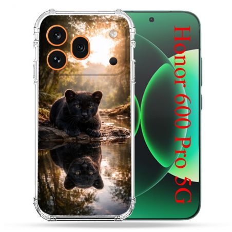Coque Renforcée Pour Honor 600 Pro 5G Animal Panthère Reflet