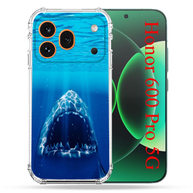 Coque Renforcée Pour Honor 600 Pro 5G Animal Requin Dent