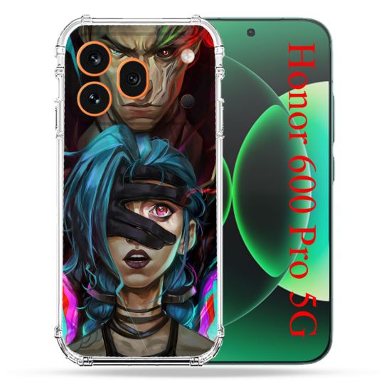 Coque Renforcée Pour Honor 600 Pro 5G Arcane Jinx Bleu