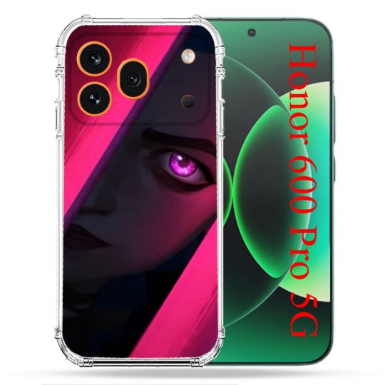Coque Renforcée Pour Honor 600 Pro 5G Arcane Jinx Rose