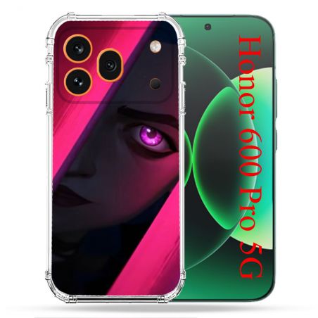 Coque Renforcée Pour Honor 600 Pro 5G Arcane Jinx Rose