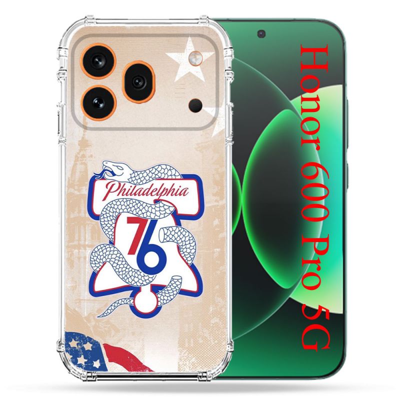 Coque Renforcée Pour Honor 600 Pro 5G Basket Philadelphia 76ers