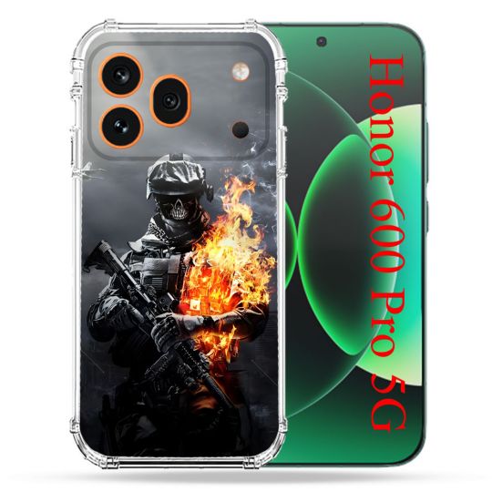 Coque Renforcée Pour Honor 600 Pro 5G Call Of Duty Squelette