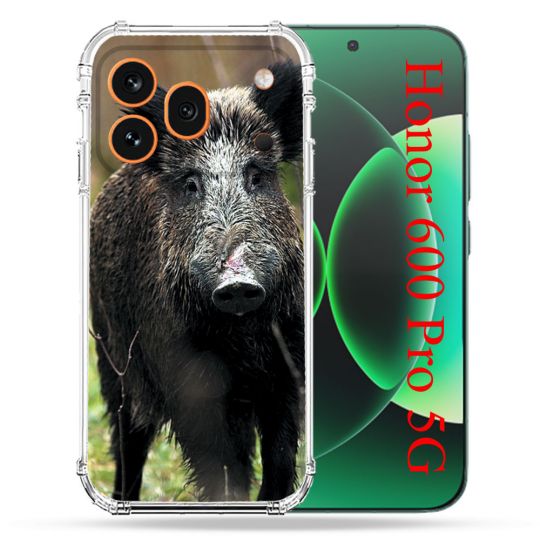 Coque Renforcée Pour Honor 600 Pro 5G Chasse Sanglier bois