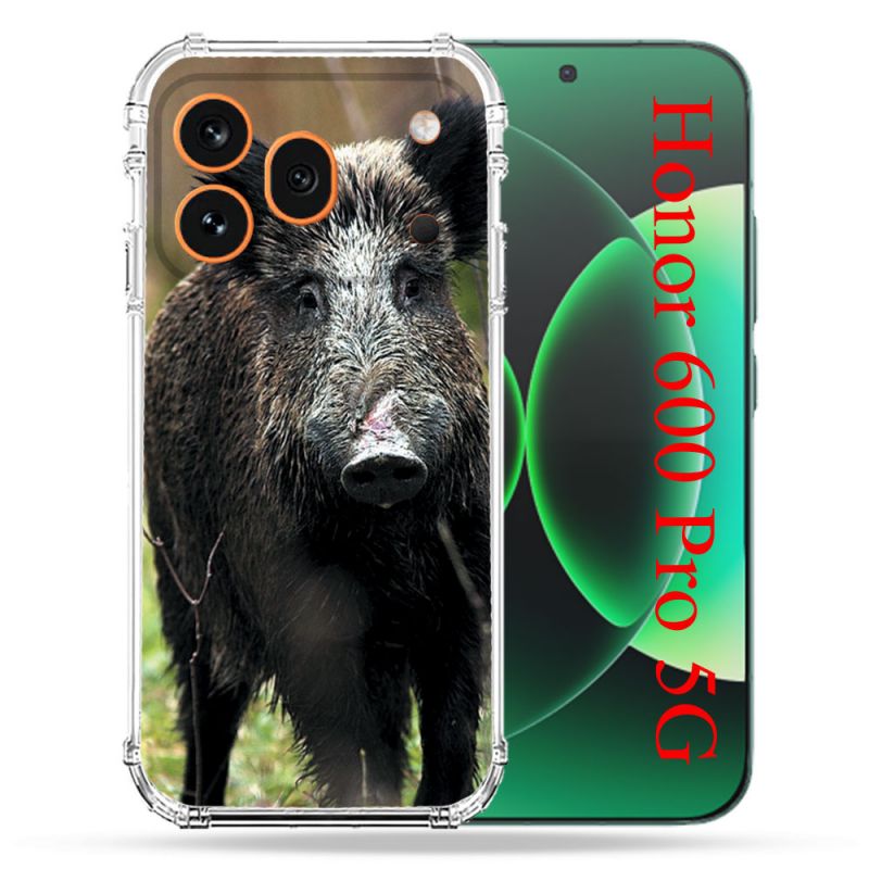 Coque Renforcée Pour Honor 600 Pro 5G Chasse Sanglier bois