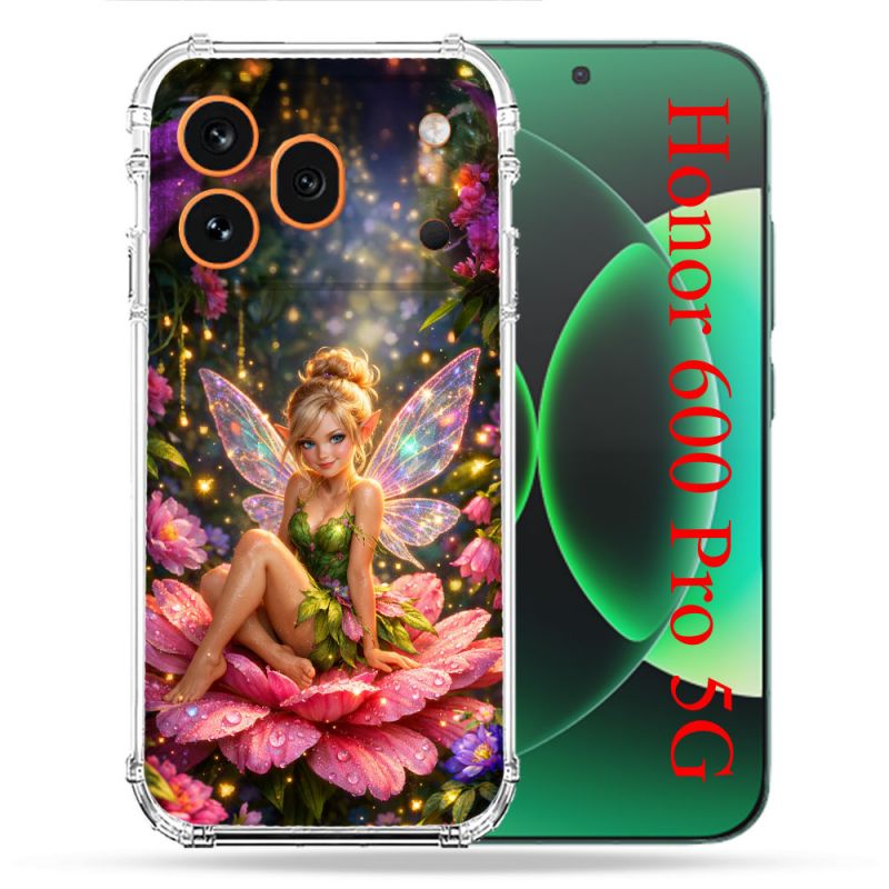 Coque Renforcée Pour Honor 600 Pro 5G Fantastique Fee Fleur