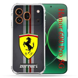 Coque Renforcée Pour Honor 600 Pro 5G Ferrari Carbone