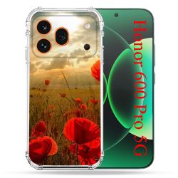 Coque Renforcée Pour Honor 600 Pro 5G Fleur Coquelicot