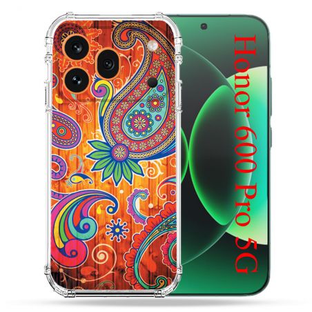 Coque Renforcée Pour Honor 600 Pro 5G Fleur Psychedelic