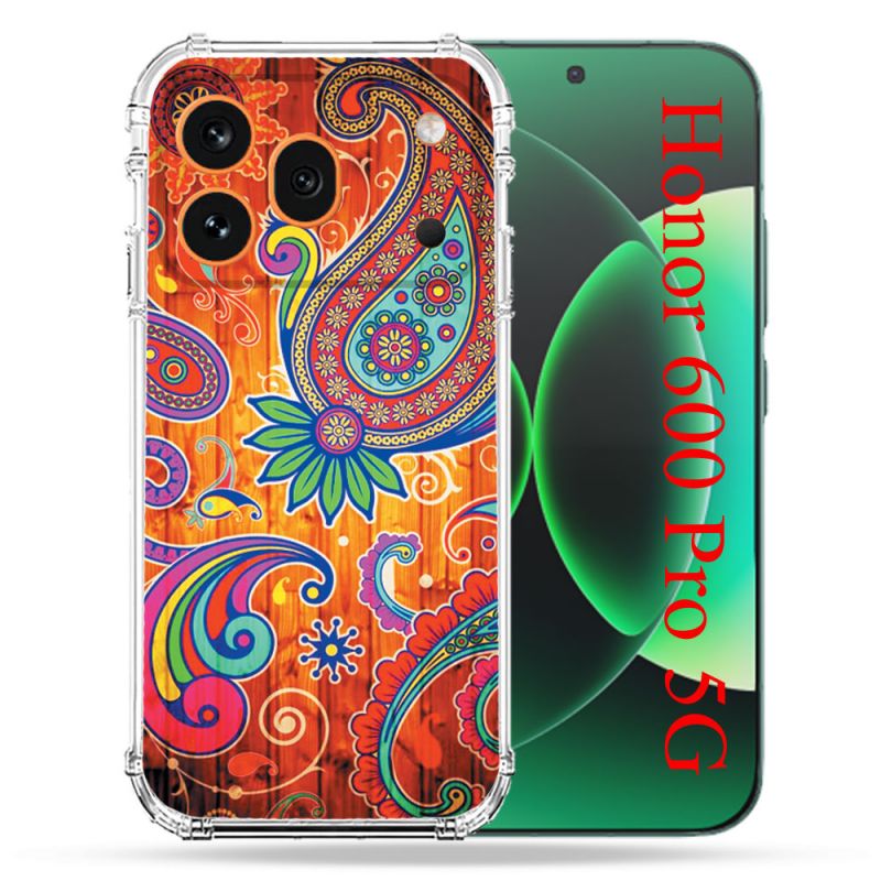 Coque Renforcée Pour Honor 600 Pro 5G Fleur Psychedelic