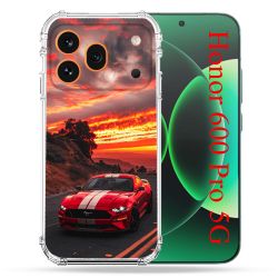 Coque Renforcée Pour Honor 600 Pro 5G Ford Mustang GT500 Rouge