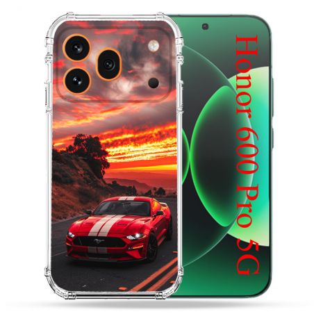 Coque Renforcée Pour Honor 600 Pro 5G Ford Mustang GT500 Rouge